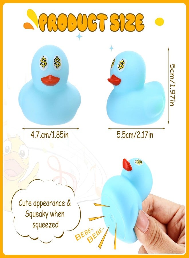 Vinsot 100 Pcs Mini Rubber Ducks Bulk Bath Ducks Bulk Bathtub Floating Squeaky Duckies Gift for Birthday Party Summer Beach Pool Activity Carnival Game(Multicolor,Duck) - Image 2