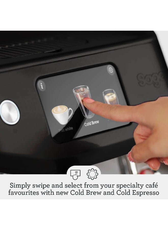 Sage The Oracle Jet – Espresso Machine with Grinder, Auto Grind & Tamp, Manual & Auto Milk Frother, Touchscreen –Black Truffle - KSA Version, 2 Year Manufacturer Warranty - Image 4