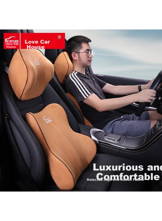 Icaroom Car Headrest And Lumbar Support, In-car Headrest And Lumbar Cushion, Neck Support Pillow For Vehicles - Image 1