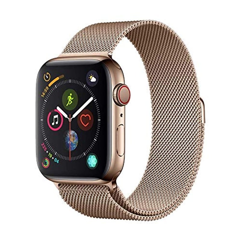 devia Elegant Series Milanese Loop Strap for Apple Watch 38mm/40mm – Gold Stainless Steel Replacement Band - Image 2