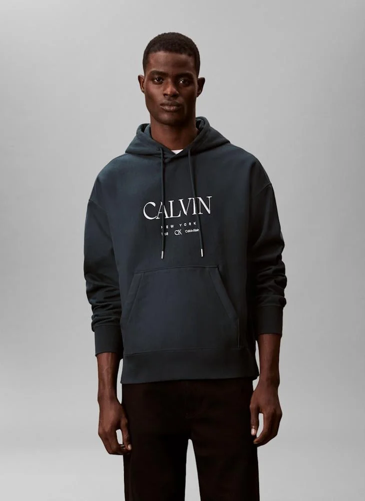 CALVIN KLEIN  Graphic Pullover Hoodie for Men | Best Price UAE
