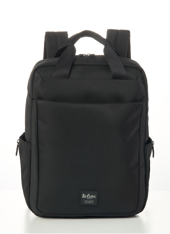 Lee Cooper Applique Backpack with Adjustable Strap and Zip Closure - 41x28x13 cm  - Image 1