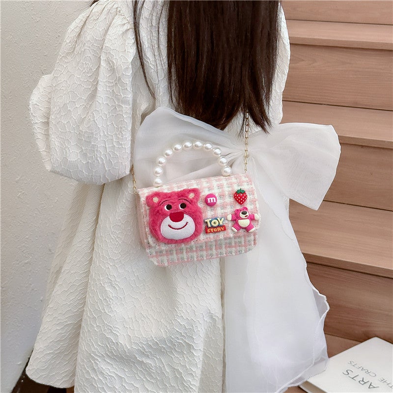 2023 New Western Style Princess Pearl Portable Coin Purse Fashion Children'S Shoulder Bag Cute Children'S Female Messenger Bag - Image 5