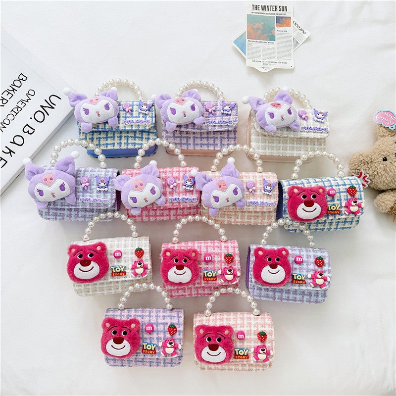 2023 New Western Style Princess Pearl Portable Coin Purse Fashion Children'S Shoulder Bag Cute Children'S Female Messenger Bag - Image 2