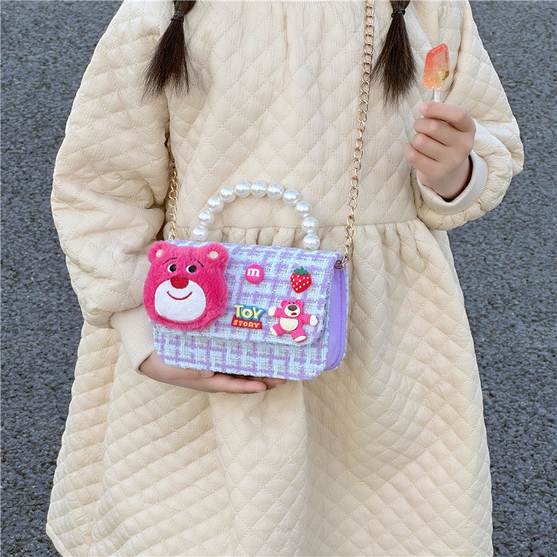2023 New Western Style Princess Pearl Portable Coin Purse Fashion Children'S Shoulder Bag Cute Children'S Female Messenger Bag - Image 3