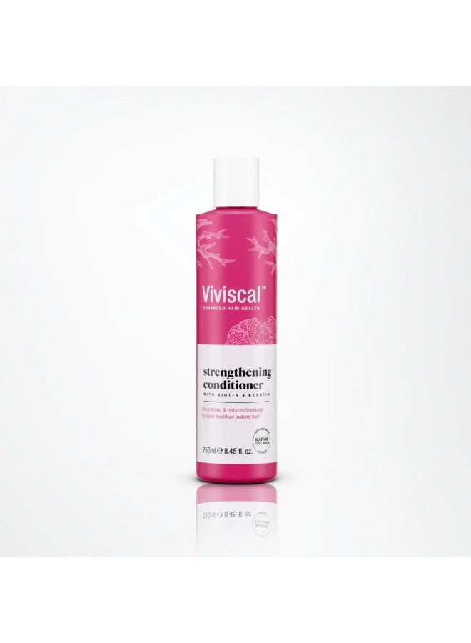 Viviscal Strengthening Hair Conditioner for Women with Biotin, Marine Collagen & Keratin, Promotes Thicker, Healthier Hair –250ml - Image 1