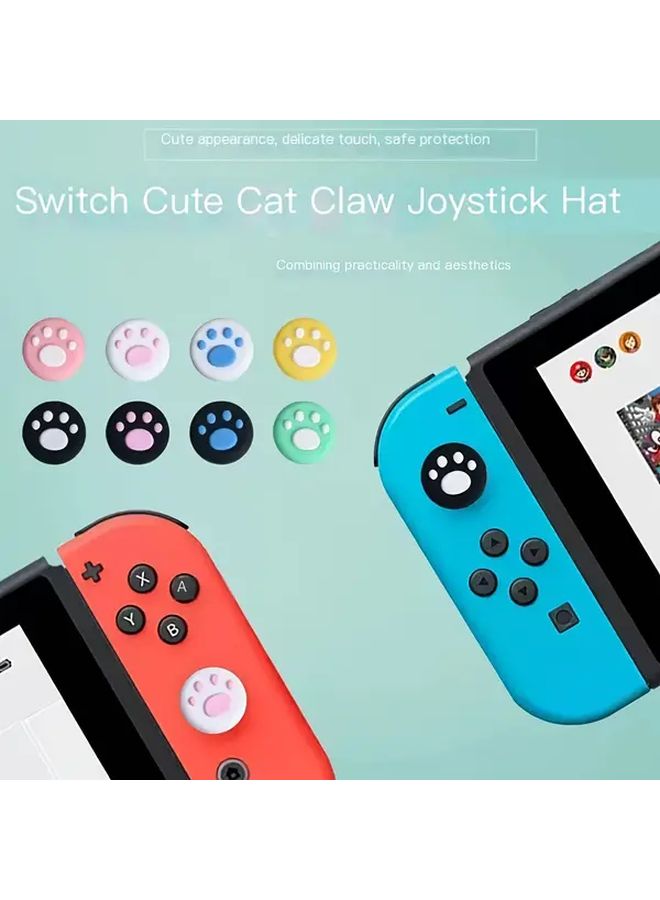 30 قطعة من أغطية عصا التحكم بشكل كف القطة من السيليكون لأجهزة PS5 و Xbox و Switch Pro - Image 5