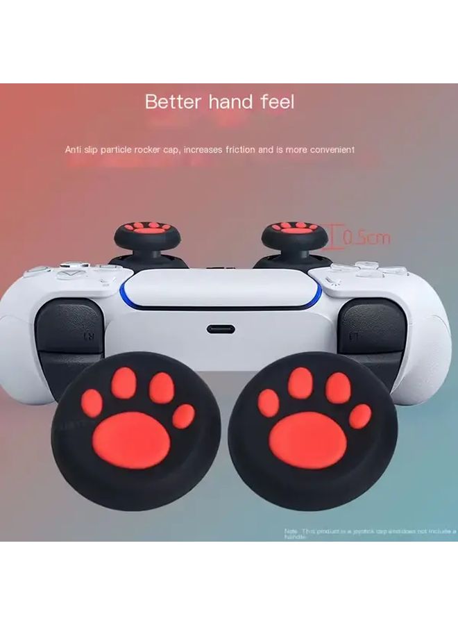 30 قطعة من أغطية عصا التحكم بشكل كف القطة من السيليكون لأجهزة PS5 و Xbox و Switch Pro - Image 3