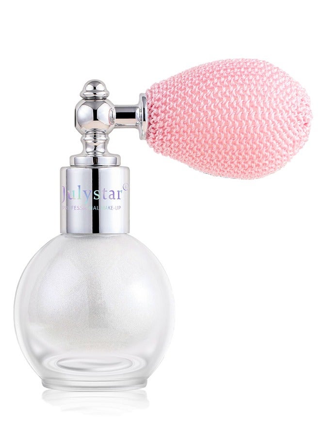 Julystar Fairy Highlight Body Spray 01, Facial Contouring Fine Shimmering Liquid Highlighter, Long-Lasting Sweatproof Stage Makeup Glitter Highlighter Powder Body Spray - 3.5G - Image 1