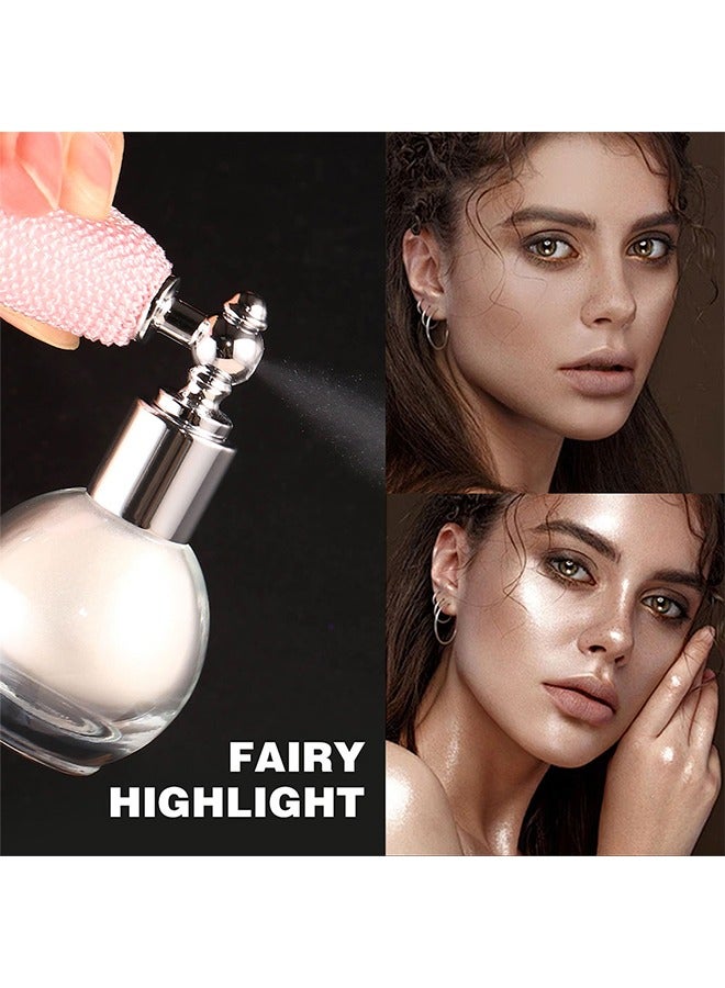 Julystar Fairy Highlight Body Spray 01, Facial Contouring Fine Shimmering Liquid Highlighter, Long-Lasting Sweatproof Stage Makeup Glitter Highlighter Powder Body Spray - 3.5G - Image 3