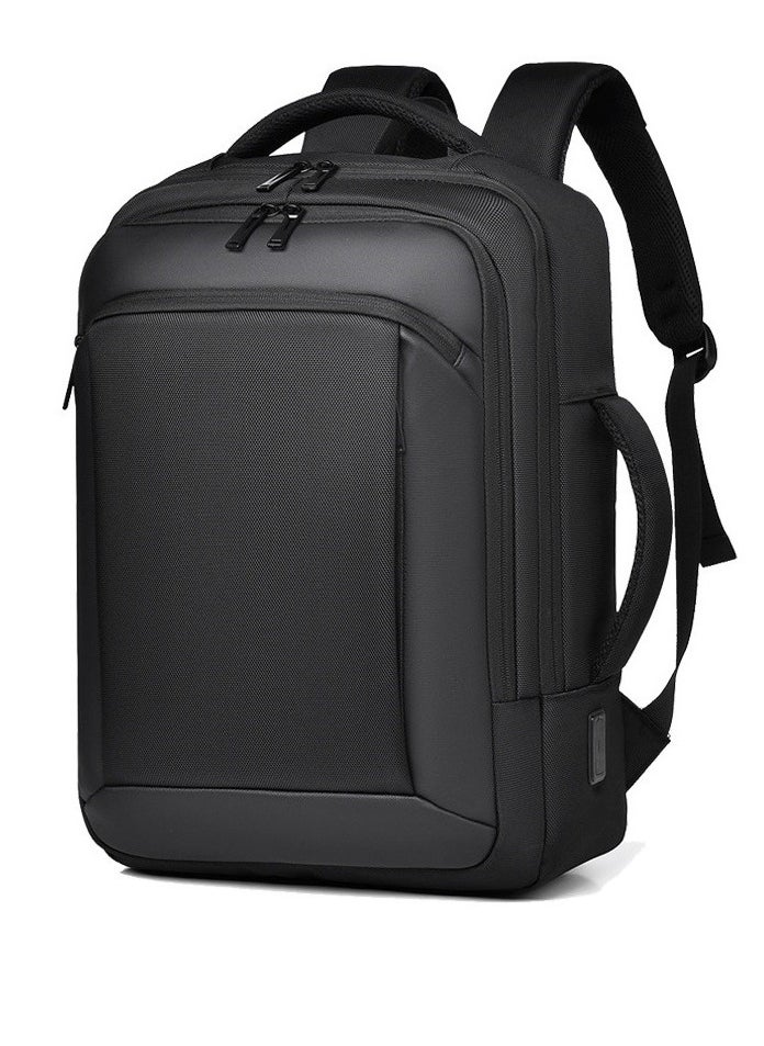 MANETTA Travel Laptop Backpack, Business Anti Theft Slim Sturdy Laptops Backpack with USB Charging Port  - Image 1