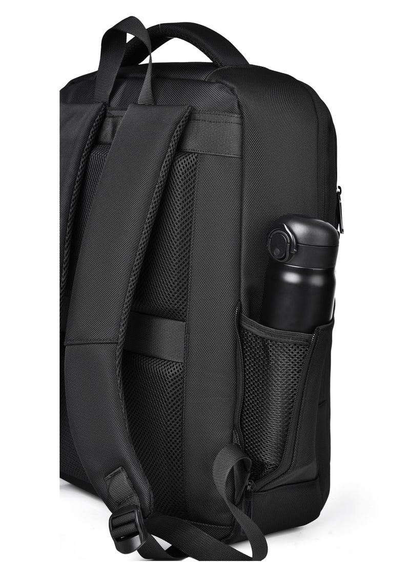 MANETTA Travel Laptop Backpack, Business Anti Theft Slim Sturdy Laptops Backpack with USB Charging Port  - Image 5