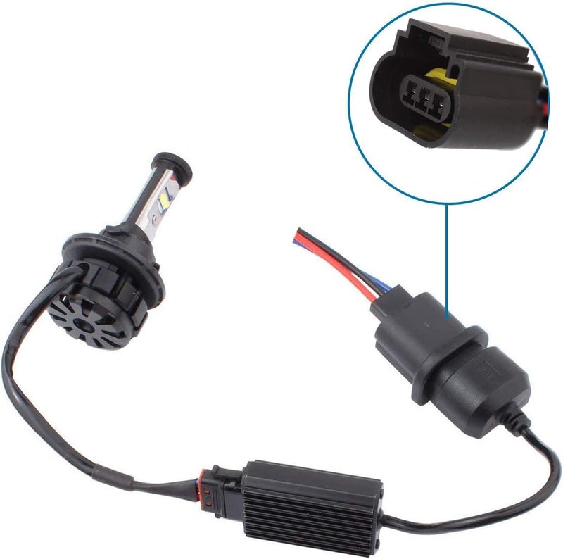 ZYHW محول مقبس مصباح LED H13 من ZYHW - 2 قطع - Image 4