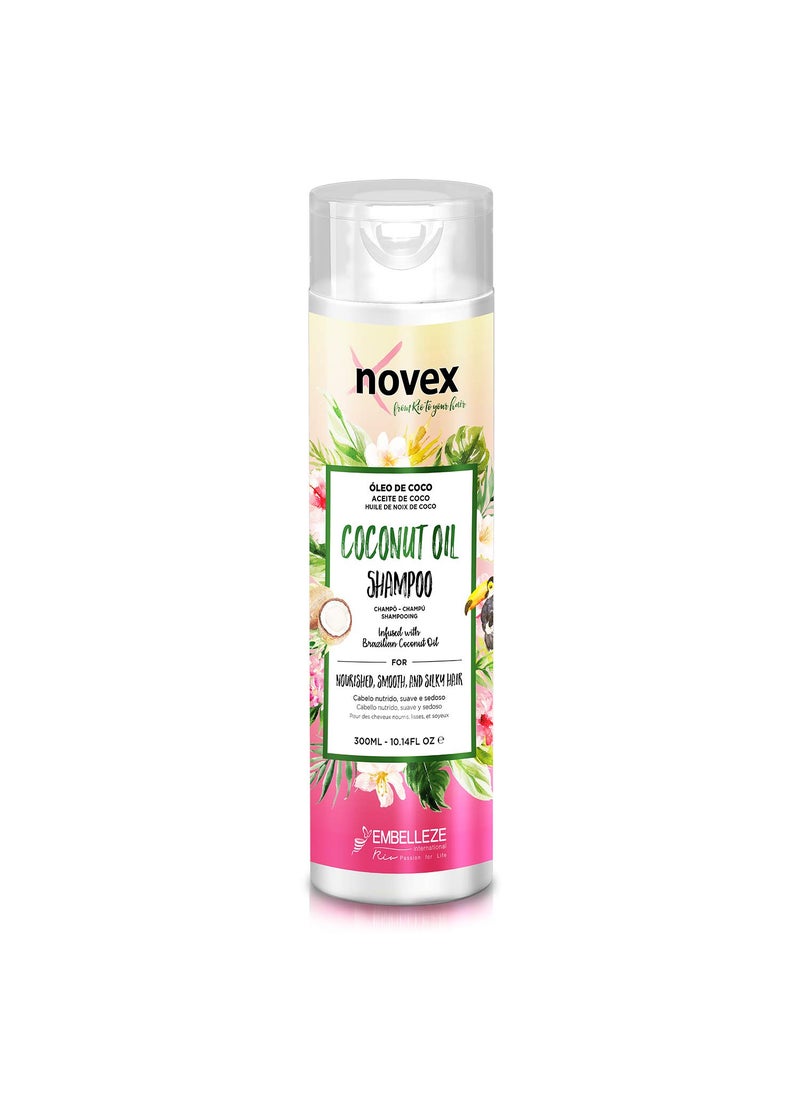 Embelleze Novex Coconut Oil Shampoo, Intense Frizz Control, 10.1 Fo Bottle 