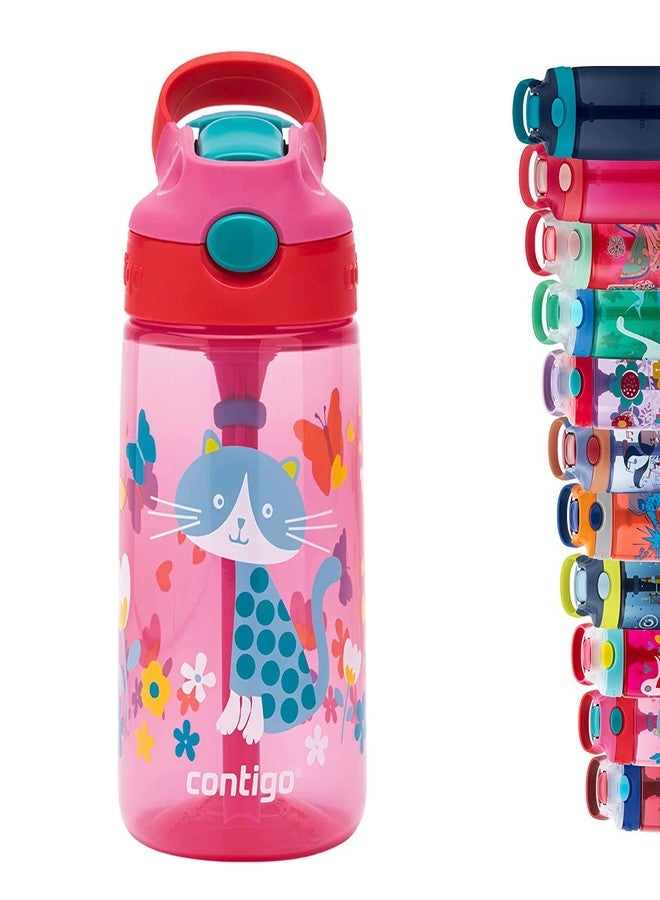 Contigo Gizmo Flip Kids Water Bottle With Straw I Spill Proof & Leak Proof | BPA Free Odor & Stain Resistant Tritan Bottle with Autospout Technology, 420 ml - Image 1