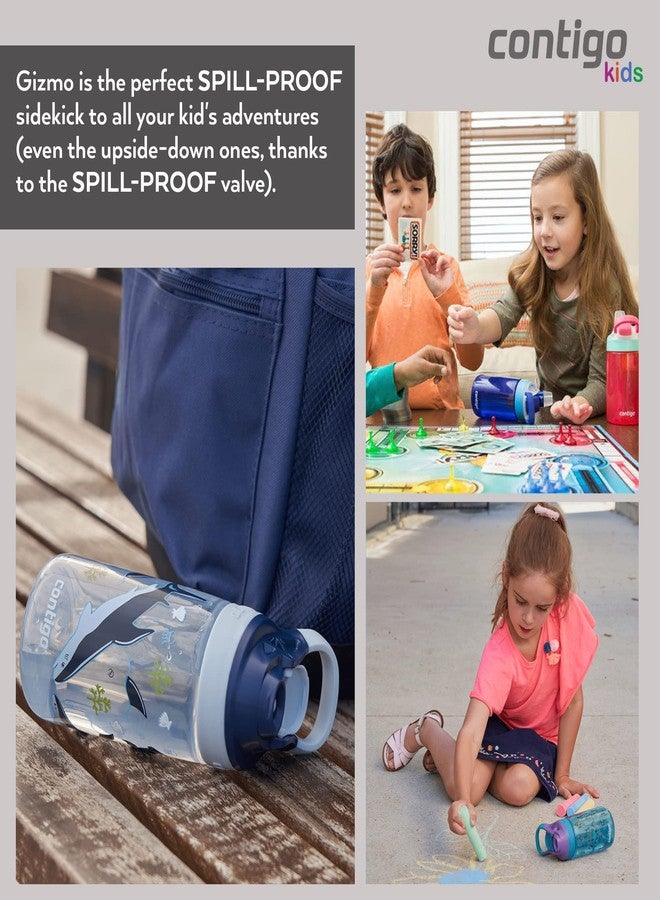 Contigo Gizmo Flip Kids Water Bottle With Straw I Spill Proof & Leak Proof | BPA Free Odor & Stain Resistant Tritan Bottle with Autospout Technology, 420 ml - Image 5