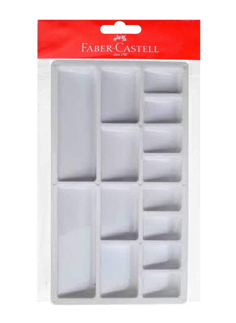 FABER-CASTELL Rectangular Painting Palette For School And Professionals - Image 1