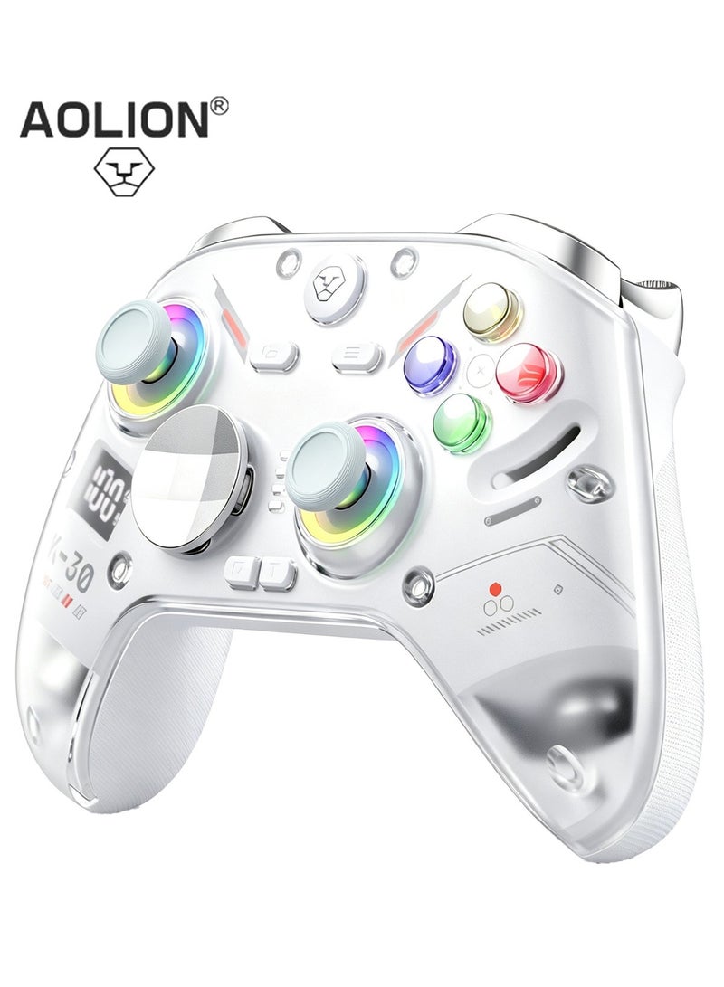 AOLION K30 TMR Wireless Gaming Controller with Hall Trigger, Dual-Form Joystick, Motion Aiming & Charging Dock – Compatible with PC/Switch/Mobile - Image 1