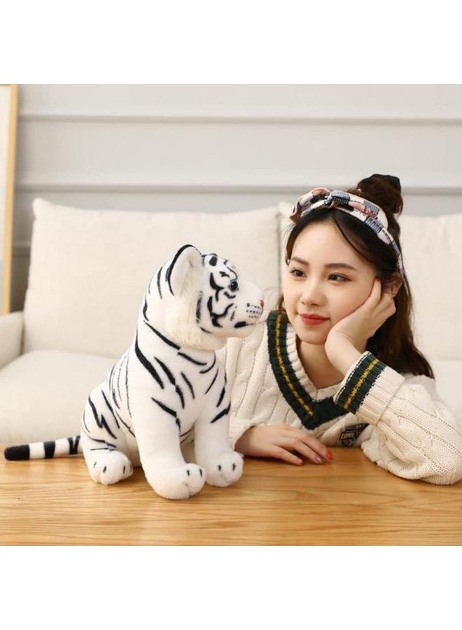 Tickles Tickles Siberian Tiger Soft Stuffed Plush Animal Toy for Kids Birthday Gifts (Color: White: Size: 35 cm)  - Image 2