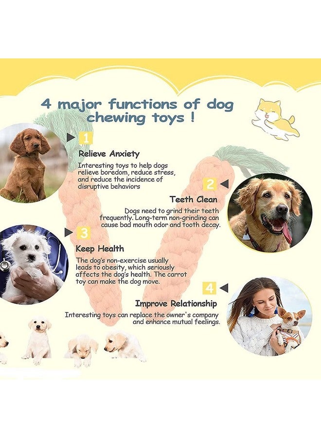 سايج سكوير ألعاب الحبل، ألعاب المضغ للكلاب، ألعاب تفاعلية من الحبل القطني للجراء والكلاب متوسطة السلالة، لعبة تنظيف الأسنان والمضغ، مجموعة مكونة من قطعتين 2 في 1 (قد يختلف اللون) - Image 4