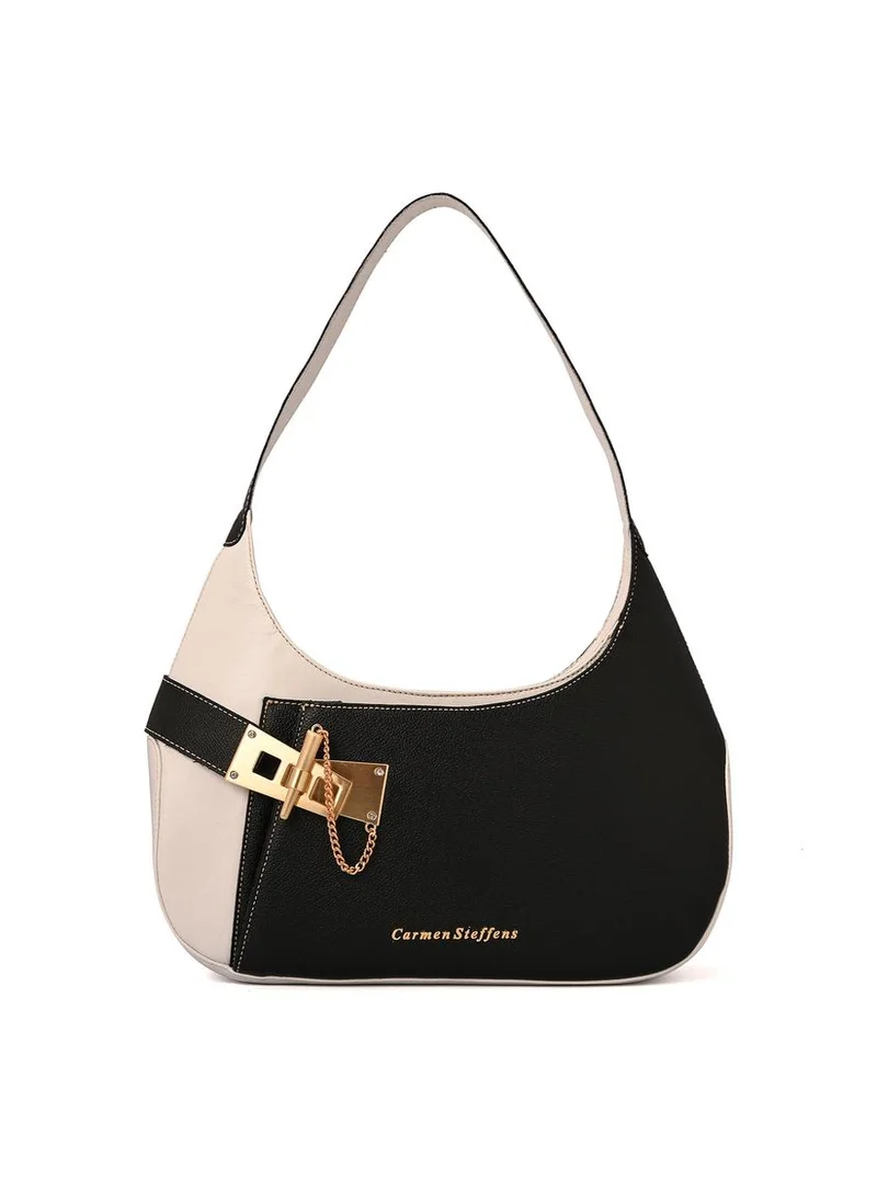 Carmen Steffens Hobo Bag Golden Clasp P&B