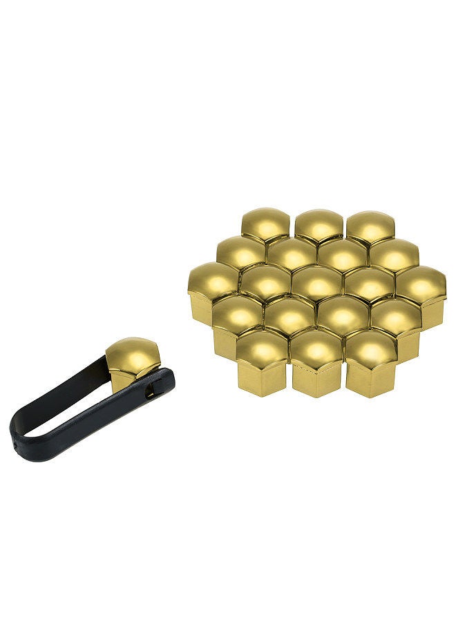 20pcs Universal 21mm Wheel Nut Covers Lug Nut Caps Screw Protector