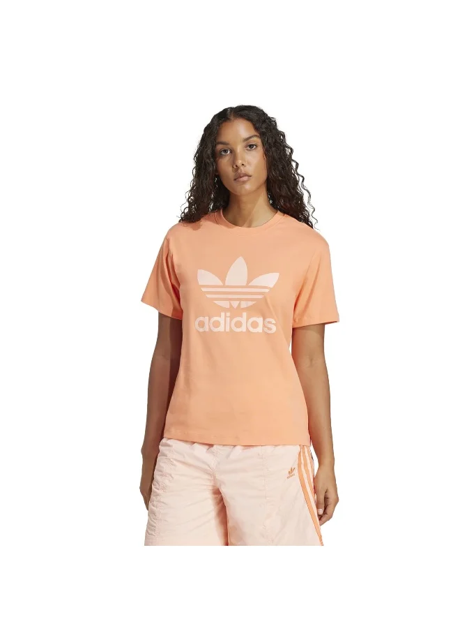 اديداس اوريجينالز adidas TREFOIL TEE Orange Originals Women T-SHIRTS