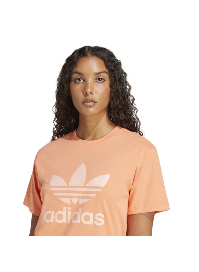 Adidas adidas TREFOIL TEE Orange Originals Women T-SHIRTS  - Image 5