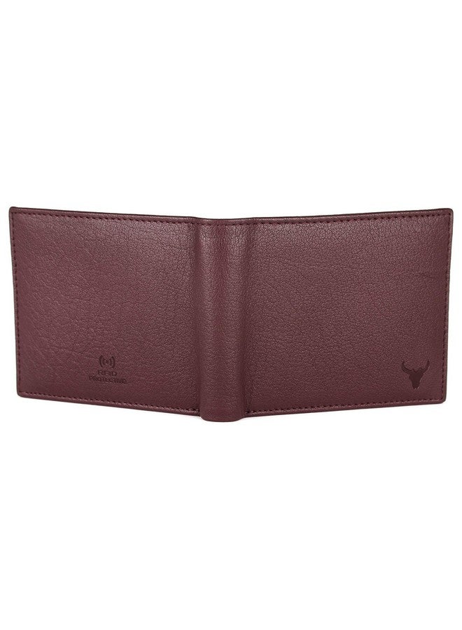 Napa Hide Maroon Leather Wallet For Men I Handcrafted I 4 Credit/Debit Card Slots I 2 Currency Compartments I 1 Transparent Id Window - Image 5