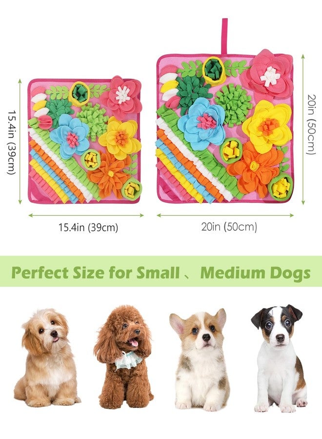 KeeKit Snuffle Mat for Dogs & Cats, Slow Feeding Mat for Small & Medium Breeds, Encourages Natural Foraging Skills, Durable Foraging Pad for Mental Stimulation - Pink, Large - Image 4