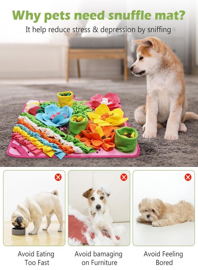 KeeKit Snuffle Mat for Dogs & Cats, Slow Feeding Mat for Small & Medium Breeds, Encourages Natural Foraging Skills, Durable Foraging Pad for Mental Stimulation - Pink, Large - Image 5
