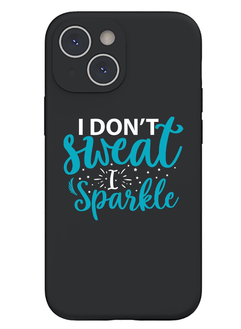 Theodor Protective Slim Fit Case Liquid Silicone Cover with Full Body Protection Anti-Scratch Shockproof Case For iPhone 14 Black  - Instinct copy - Image 1