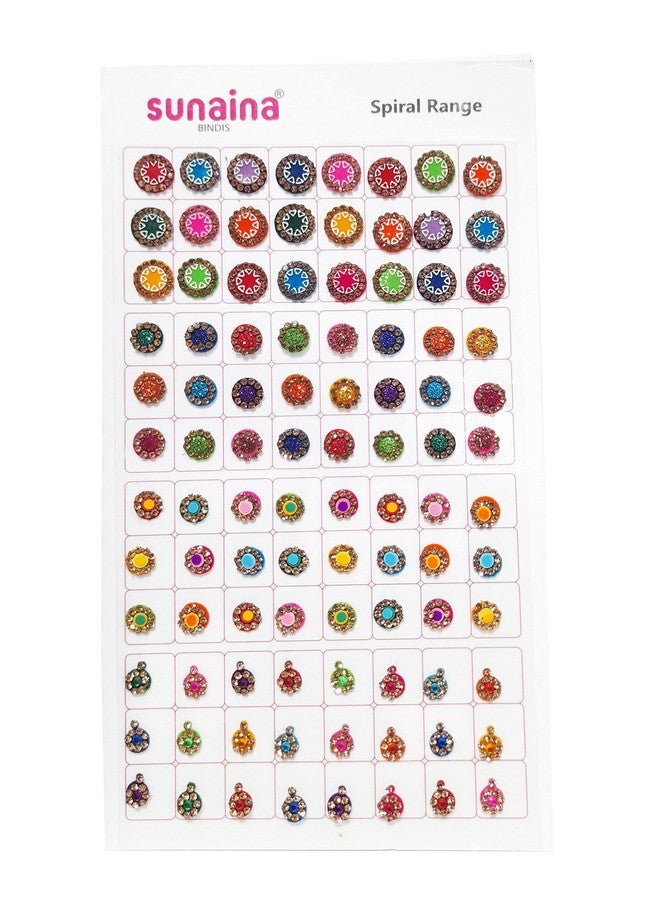 Sunaina (Original) Spiral Designer Assorted Multicolour/Red/Maroon Kumkum Bindi Book For Women Pack Of 1 - Image 4
