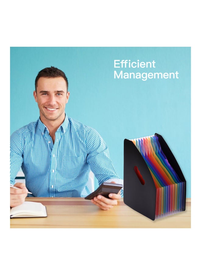 نيبمينينت حافظة ملفات قابلة للتوسيع مكونة من 12 جيباً متعدد الألوان - Image 4