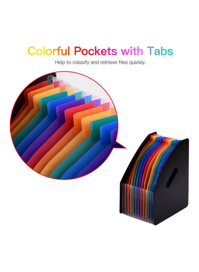 نيبمينينت حافظة ملفات قابلة للتوسيع مكونة من 12 جيباً متعدد الألوان - Image 5