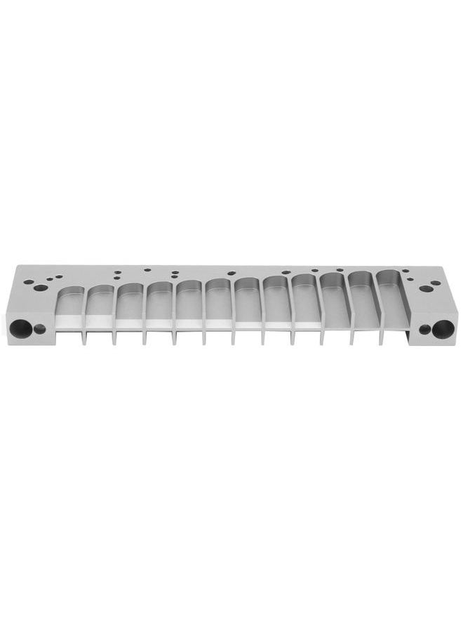 Thoraya Harmonica Comb 12‑Hole Chromatic Scale for HOHNER 270D Original 270 LA12 TOOTS Reed PlateSilver  - Image 5