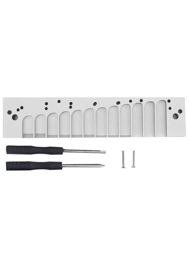 Thoraya Harmonica Comb 12‑Hole Chromatic Scale for HOHNER 270D Original 270 LA12 TOOTS Reed PlateSilver  - Image 1