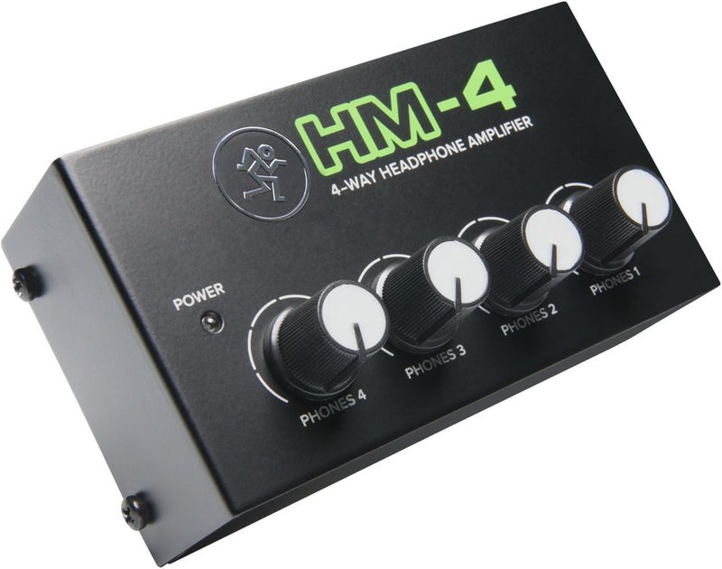 Mackie HM Series, 4-Way Headphone Amplifier Mixer Accessory 1-ch x 4 headphones (HM-4), Black - Image 1