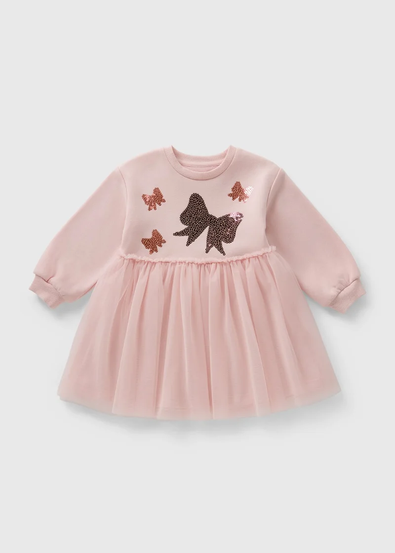 Matalan Girls Pink Bow Detail Tutu Dress