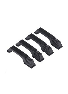 Dilwe 4Pcs Rc Car Door Handles Plastic Simulation Door Handles With Screws For Traxxas 4 D90 Axial Scx10 1/10 Rc Crawler Car(Black) Car Model Accessory  - Image 4