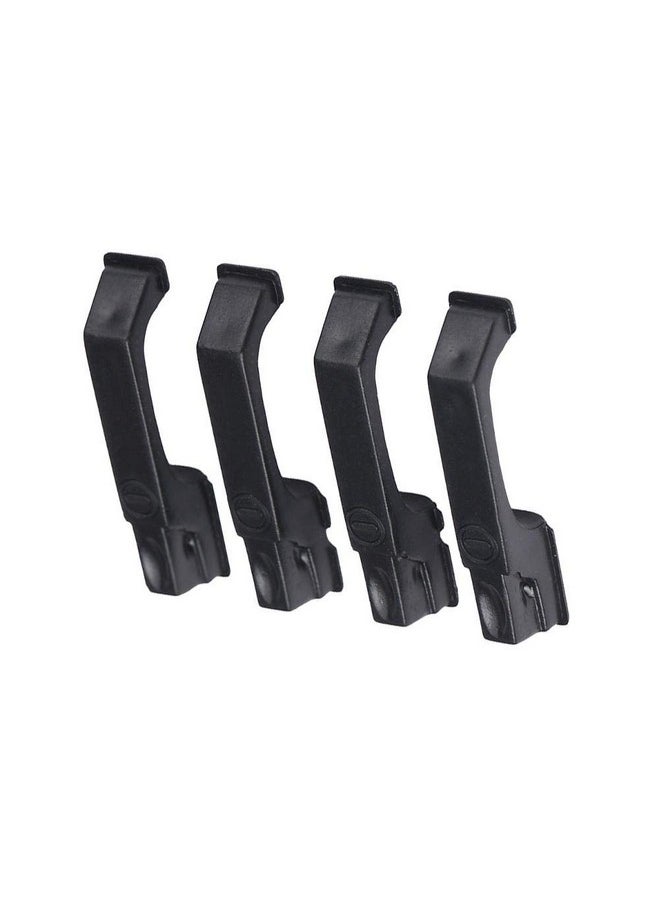 Dilwe - 4Pcs Rc Car Door Handles Plastic Simulation Door Handles With Screws For Traxxas 4 D90 Axial Scx10 1/10 Rc Crawler Car(Black) Car Model Accessory - Image 1