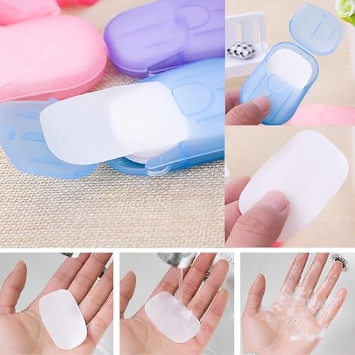 Generic Compact Travel Wipes, 20 Count, Disposable Hand Wipes with Unique Soap Chips, Perfect for Travel, Outdoor Activities, Hand Washing - Image 3