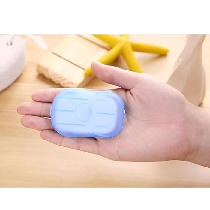 Generic Compact Travel Wipes, 20 Count, Disposable Hand Wipes with Unique Soap Chips, Perfect for Travel, Outdoor Activities, Hand Washing - Image 1