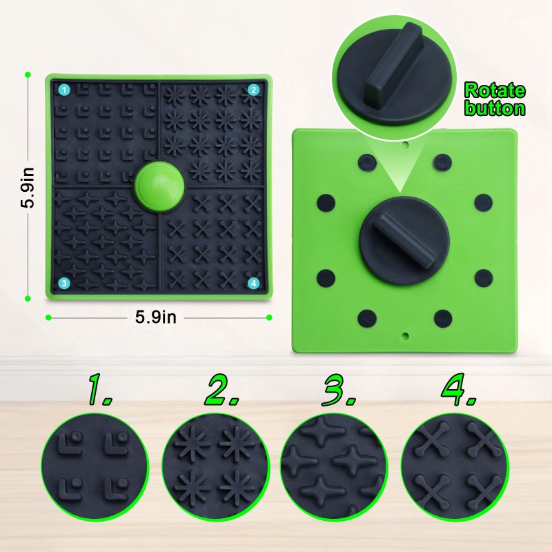 ChengFu Lick Mat for Dogs Crate, Lick Mat for Dog, Dog Peanut Butter Lick Pads, Crate Training Aids for Puppies Slow Food Licking Pad(1 Pack) - Image 2