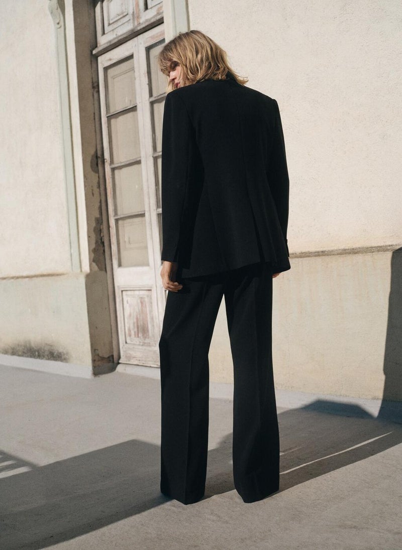 MANGO Straight mid-rise suit trousers - Image 2