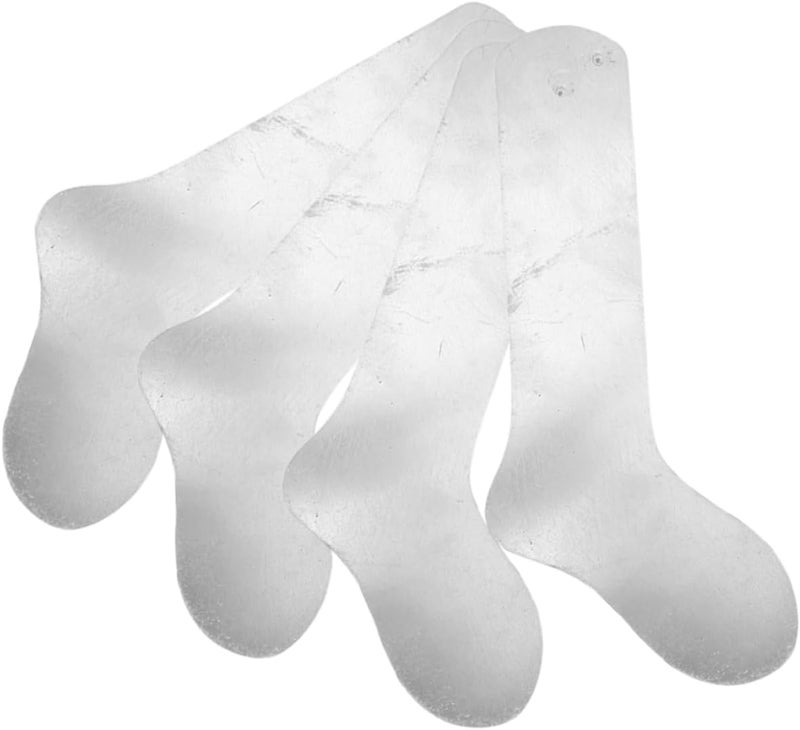 Housoutil 4pcs Aluminum Sublimation Sock Shaping Boards for DIY Dye Printing Durable Metal Jigs for Efficient Workflow Fit for Athletic Dress Socks - Image 1