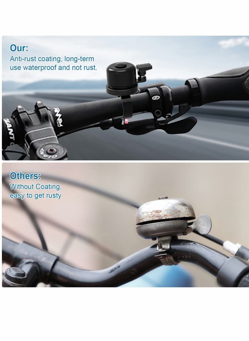 KASTWAVE Concealed Bike Bell for Apple AirTag, Bike GPS Tracker, AirTag Bike Mount, Classic Loud Sound of Black Bells, Fits 0.87 to 1 Inch Bike Handlebars Best Gifts for Teen Boys Girls  - Image 3