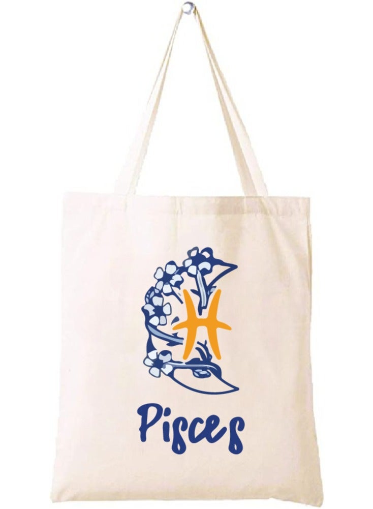 PRINTSHOP4ME Zodiac Design Eco-Friendly Cotton Bag - Reusable Tote for Astrology Fans - Gift for Astrology Lovers - Perfect for Shopping and Grocery Bags - Tote Bags for Women - Image 1
