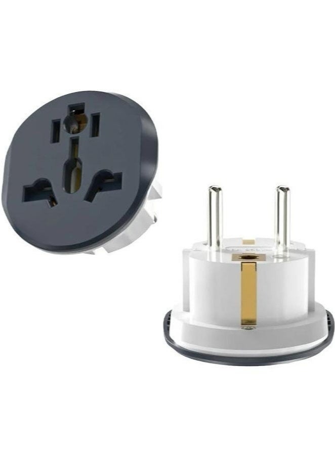 5 Pcs Travel Adapter, Plug Adapter, Universal Adapter USA, Australia, UK, Europe, Travel conversion EU Plug, Compact size. Compatible with plug types. Type A,B,C,D,E,F,G,I,J,K,L. ((Pack of 5)) - Image 3