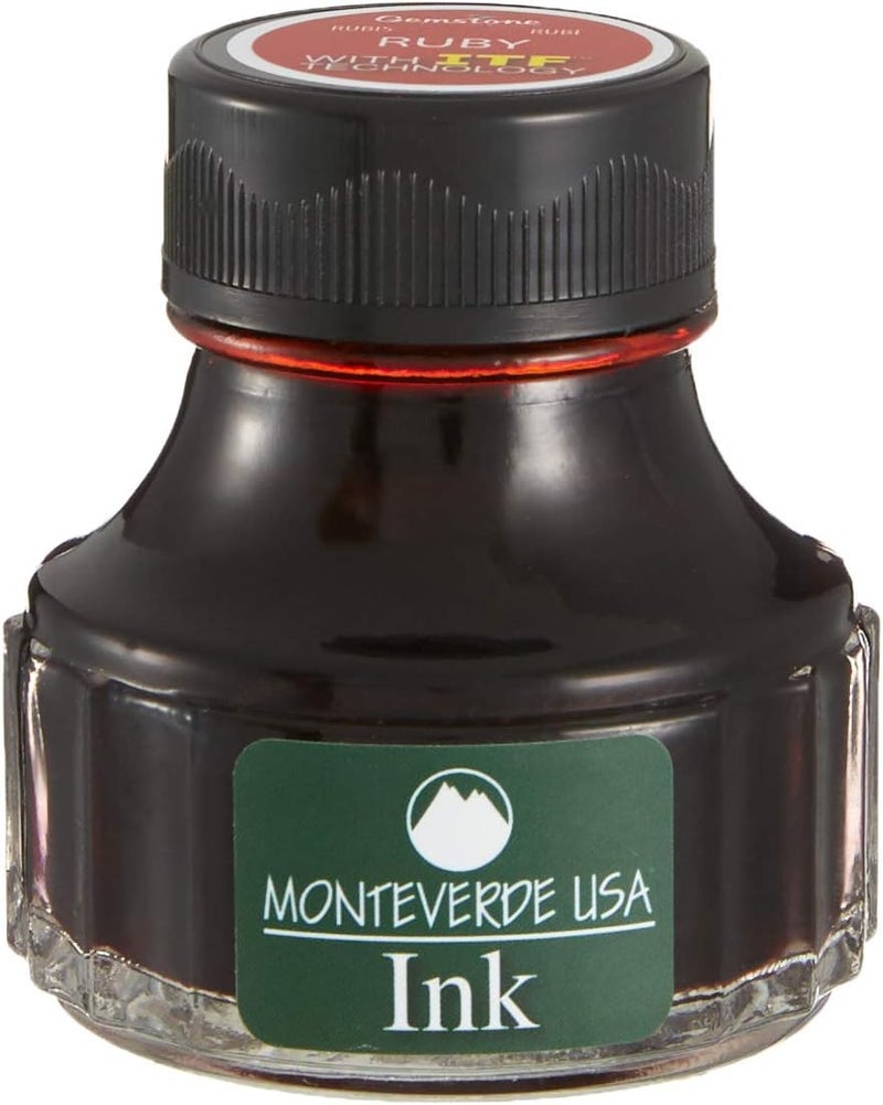 Monteverde Bottle Ink, 90ml, Ruby (G308RU) - Image 3